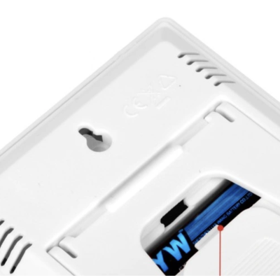 Termometr cyfrowy z higrometrem LCD biały