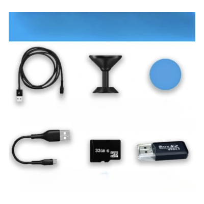 Akcesoria do kamery szpiegowskiej czytnik kart MicroSD 32GB uchwyt na magnes