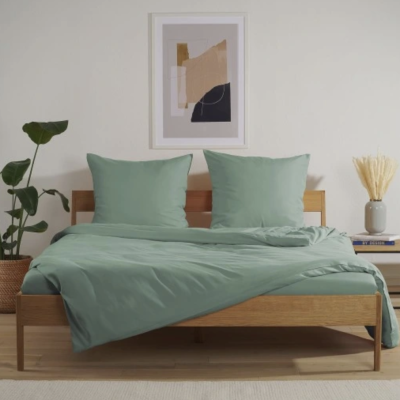 Pościel 230x220 Poszewka 50x75 2szt Mikrofibra Komplet 3-częściowy Zielony