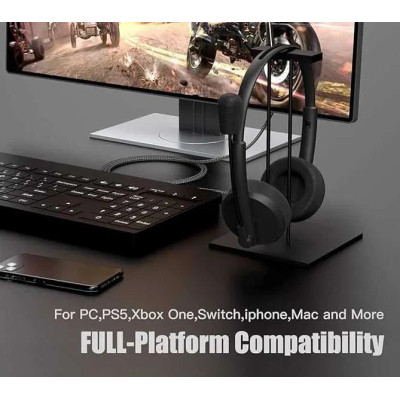 Słuchawki nagłowne z mikrofonem USB Venker U15