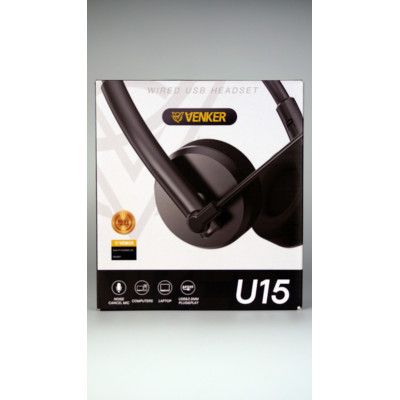 Słuchawki nagłowne z mikrofonem USB Venker U15